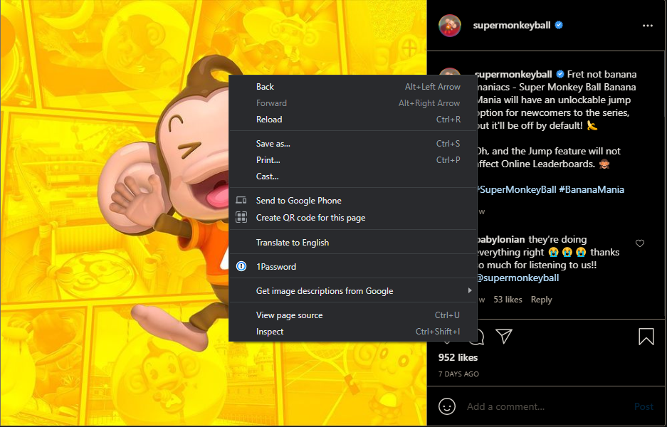 Instagram View Page Source