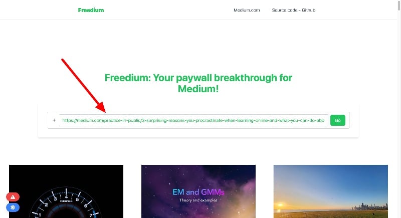Сервис Freedium показывает контент Medium без подписки