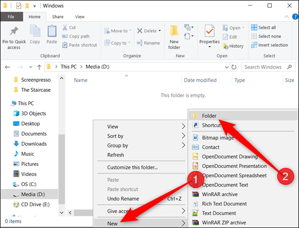 Перенос папки обновлений Windows на другой диск