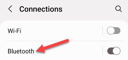 Откройте Bluetooth на Android.