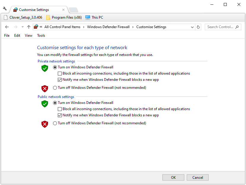 Параметры отключения WDF