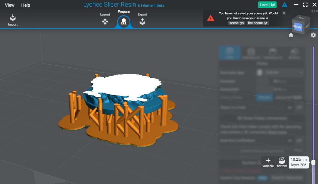 Предпросмотр модели в Lychee