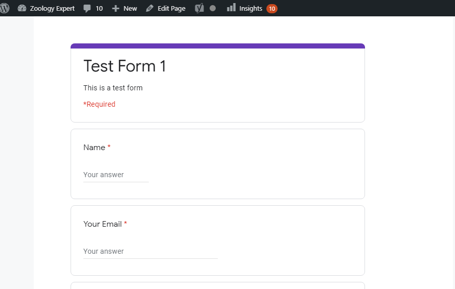 Форма без полос прокрутки после настройки размеров