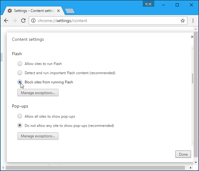 Управление разрешениями Flash в браузерах