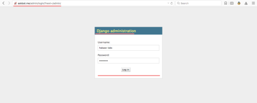 Вход в Django admin Askbot