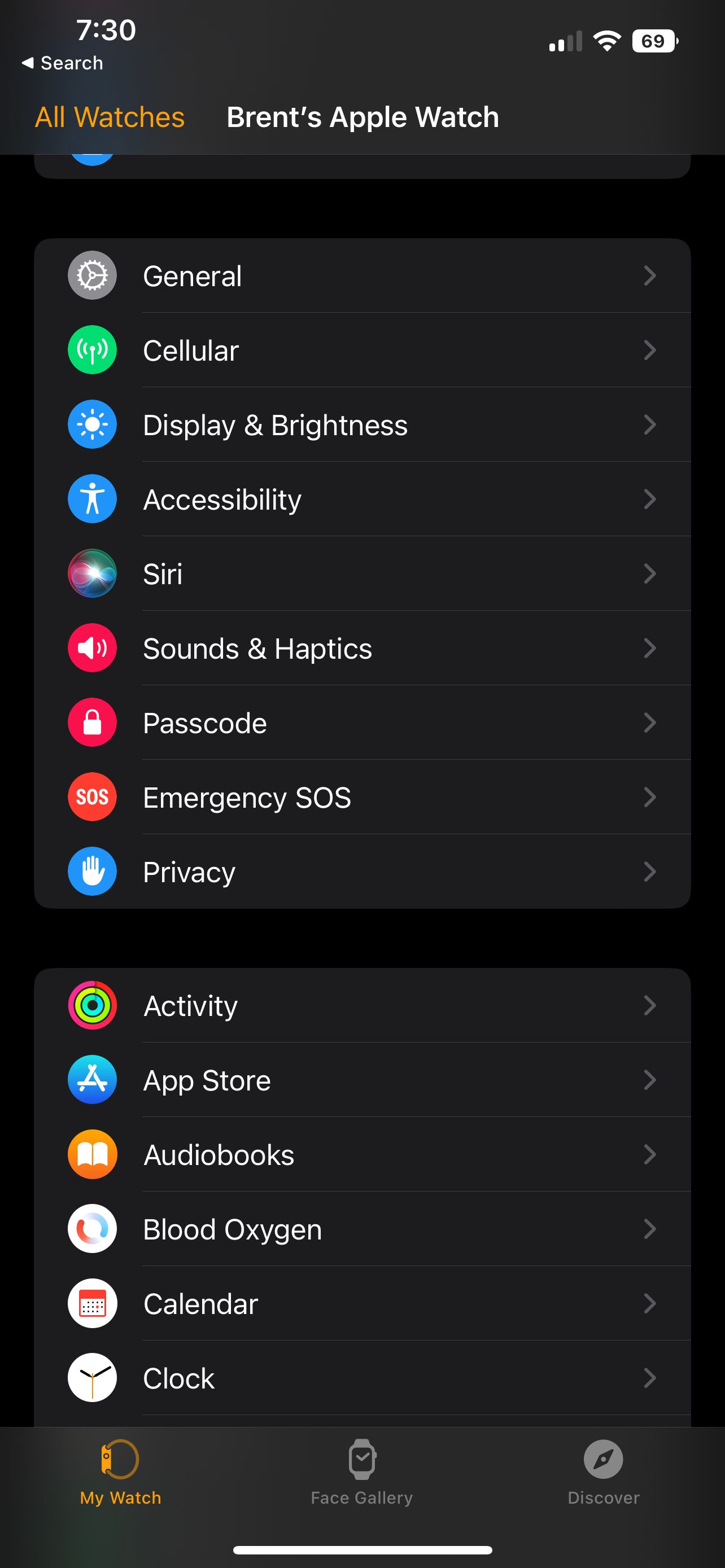 watch app activity