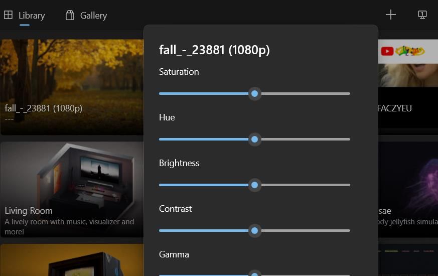 Настройки кастомизации видеороликов