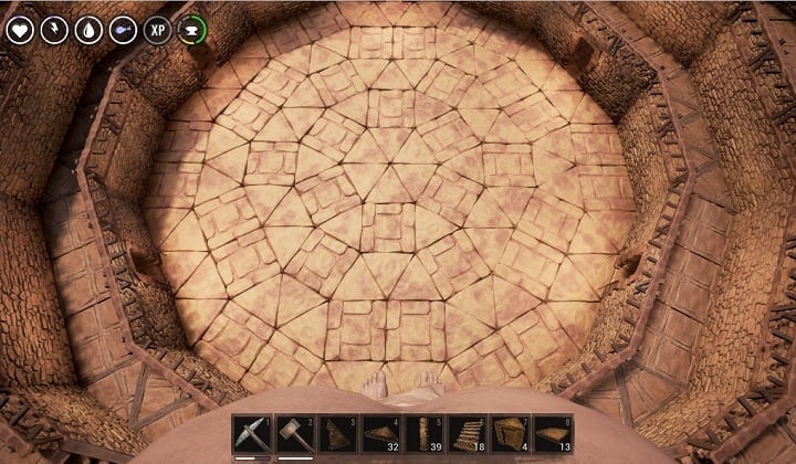 Conan Exiles：円とらせん階段の作り方