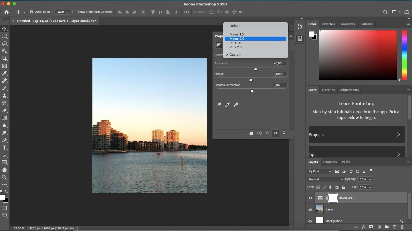 Пресеты Exposure в Photoshop