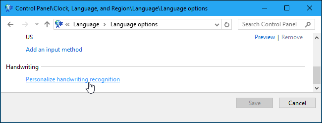 Выбор режима персонализации распознавания рукописи