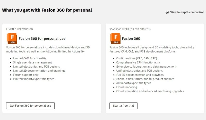 Интерфейс облачной версии Fusion 360 в веб-браузере