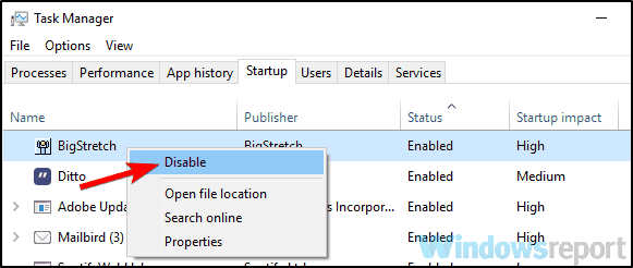 Диспетчер задач: автозагрузка