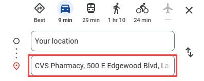 Добавление первой остановки
