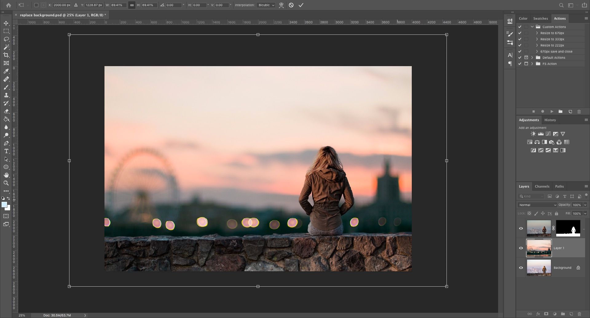 Позиционирование и масштабирование