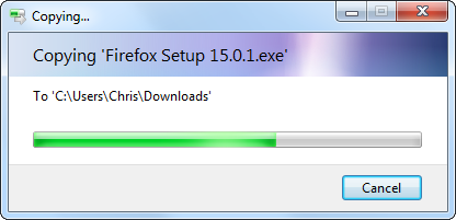 Запуск установщика Firefox из локальной папки