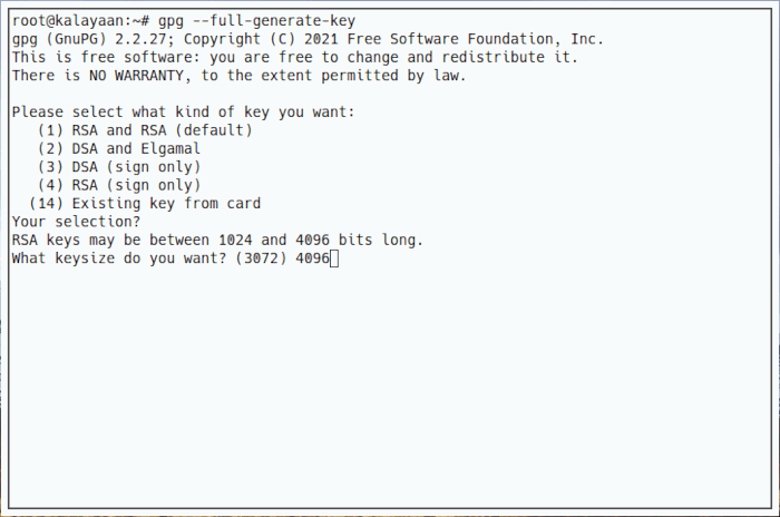 Выбор длины ключа