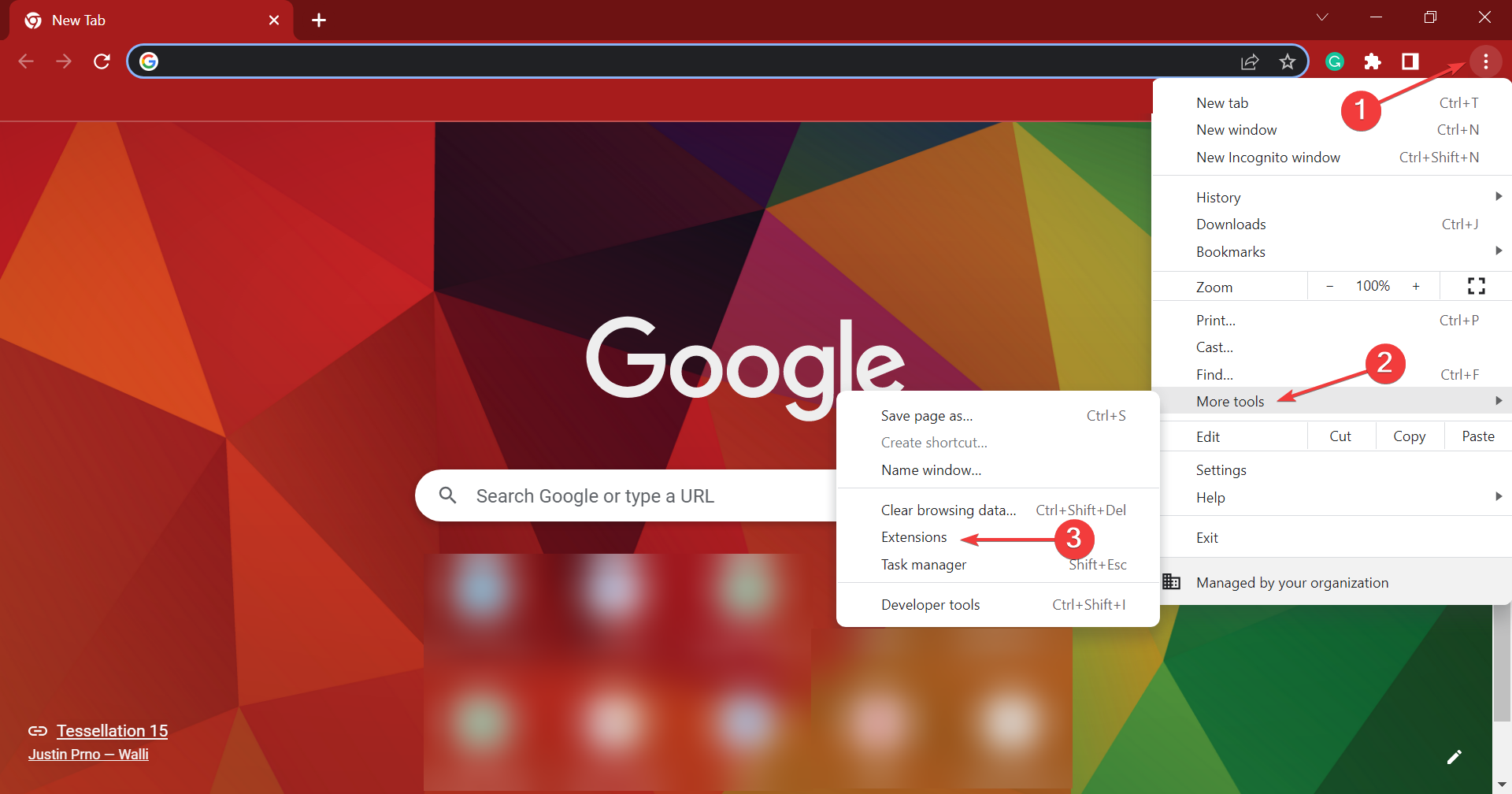 Список расширений Chrome