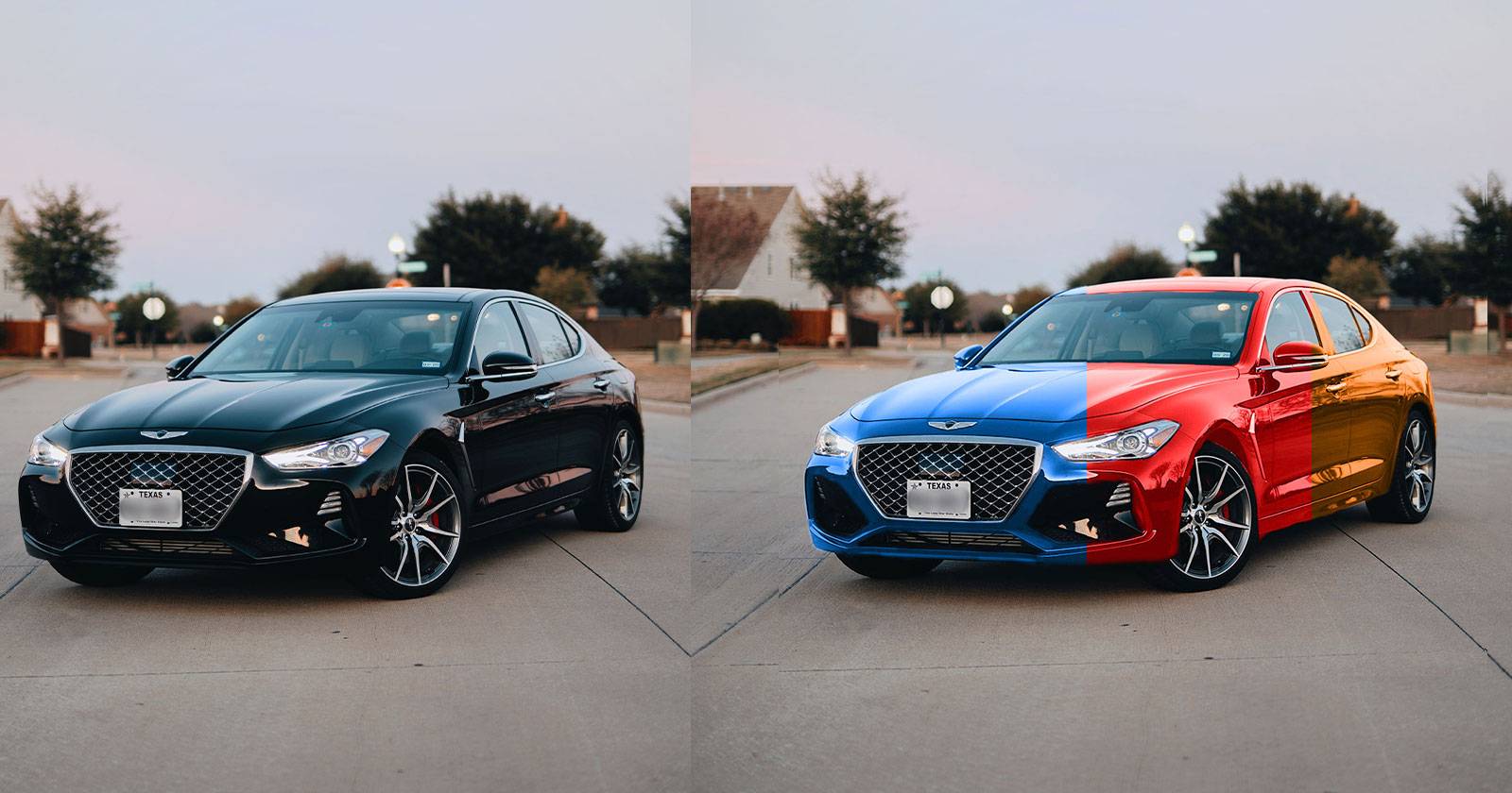 Как заменить чёрный цвет в Photoshop