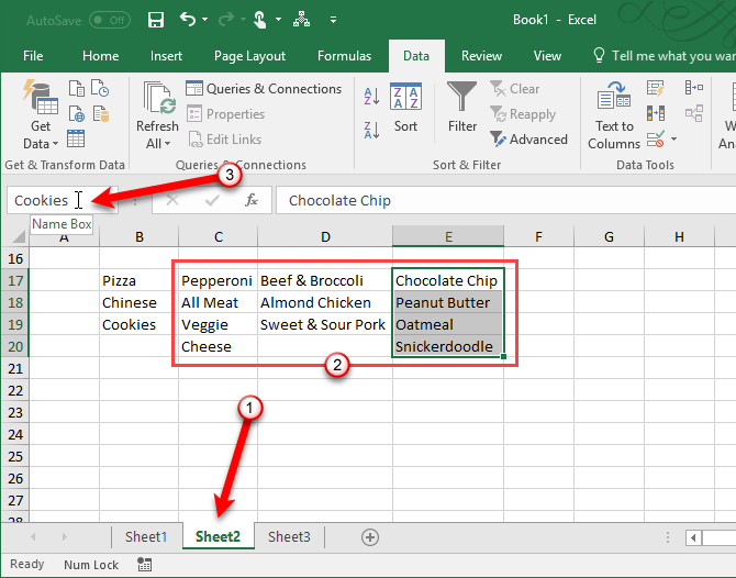 create dropdown list in excel