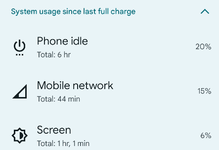 Раздел с использованием батареи системными службами