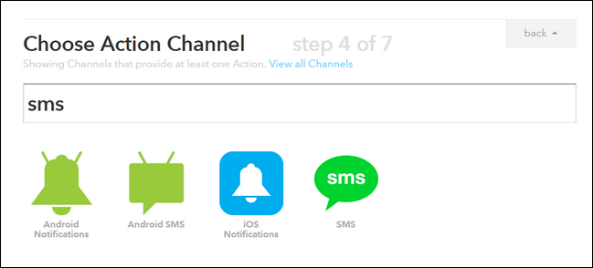 Выбор канала SMS для отправки уведомления