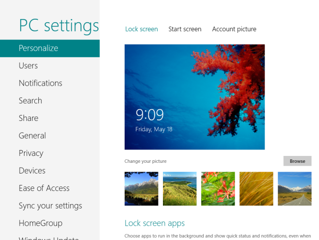 Доступ к Панели управления и параметрам ПК из чар Параметры