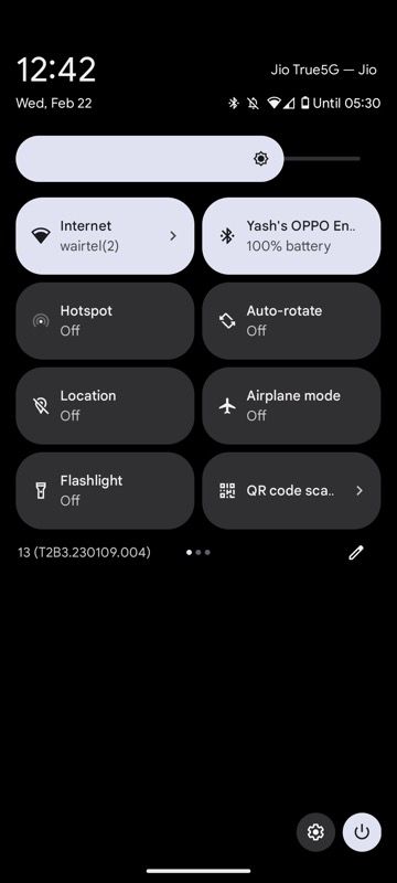QR Code Scanner Quick Settings tile