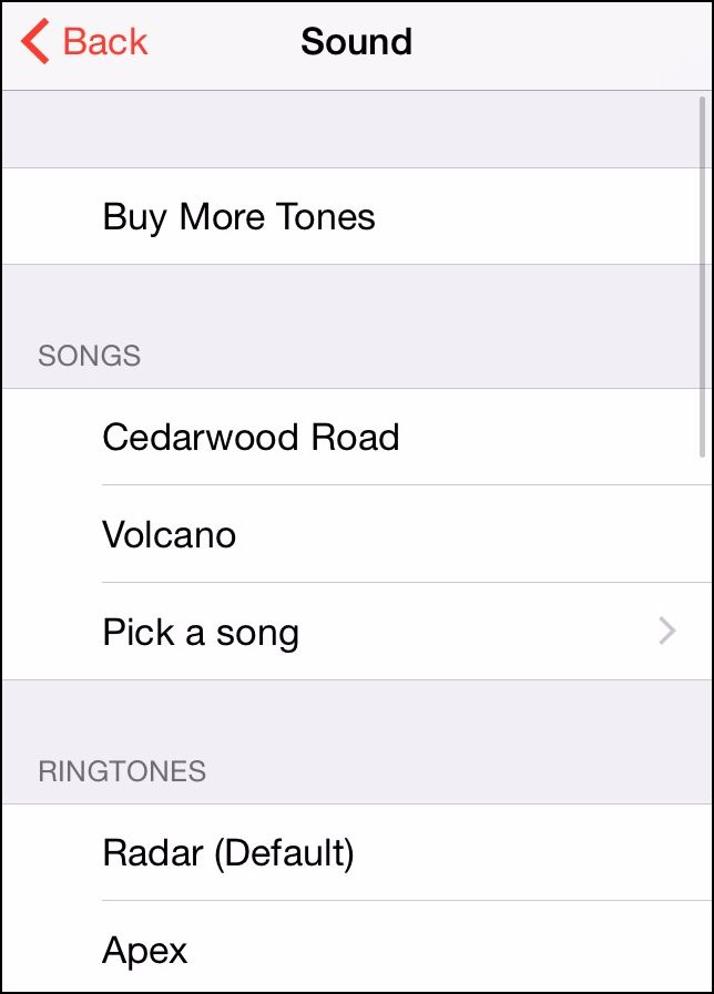 Выбор песни из локальной медиатеки для будильника