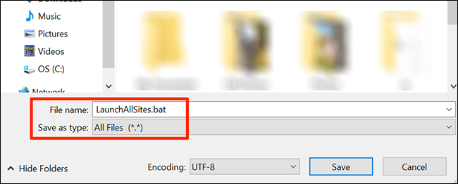 Ввод данных ярлыка