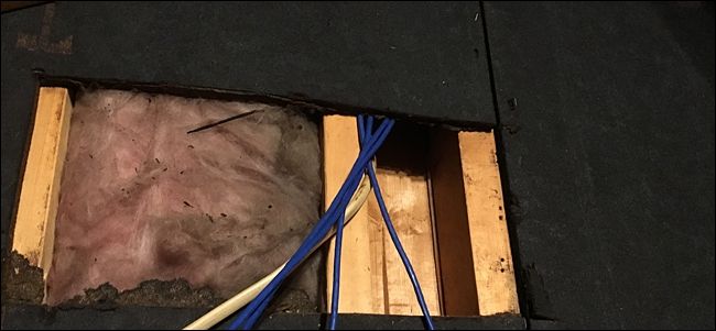 Прокладка кабелей из чердака в основную часть дома