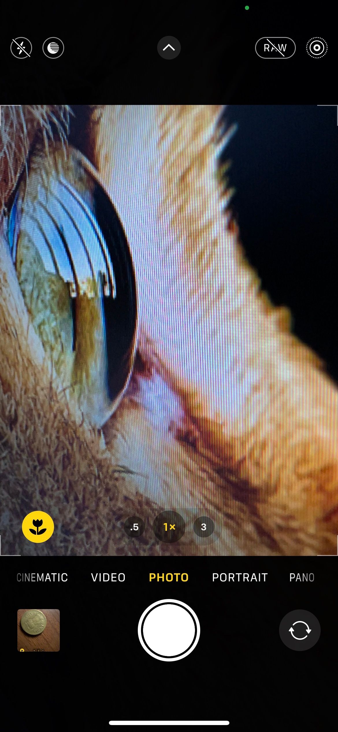 Модуль макро камеры iPhone 13 Pro с крупным планом