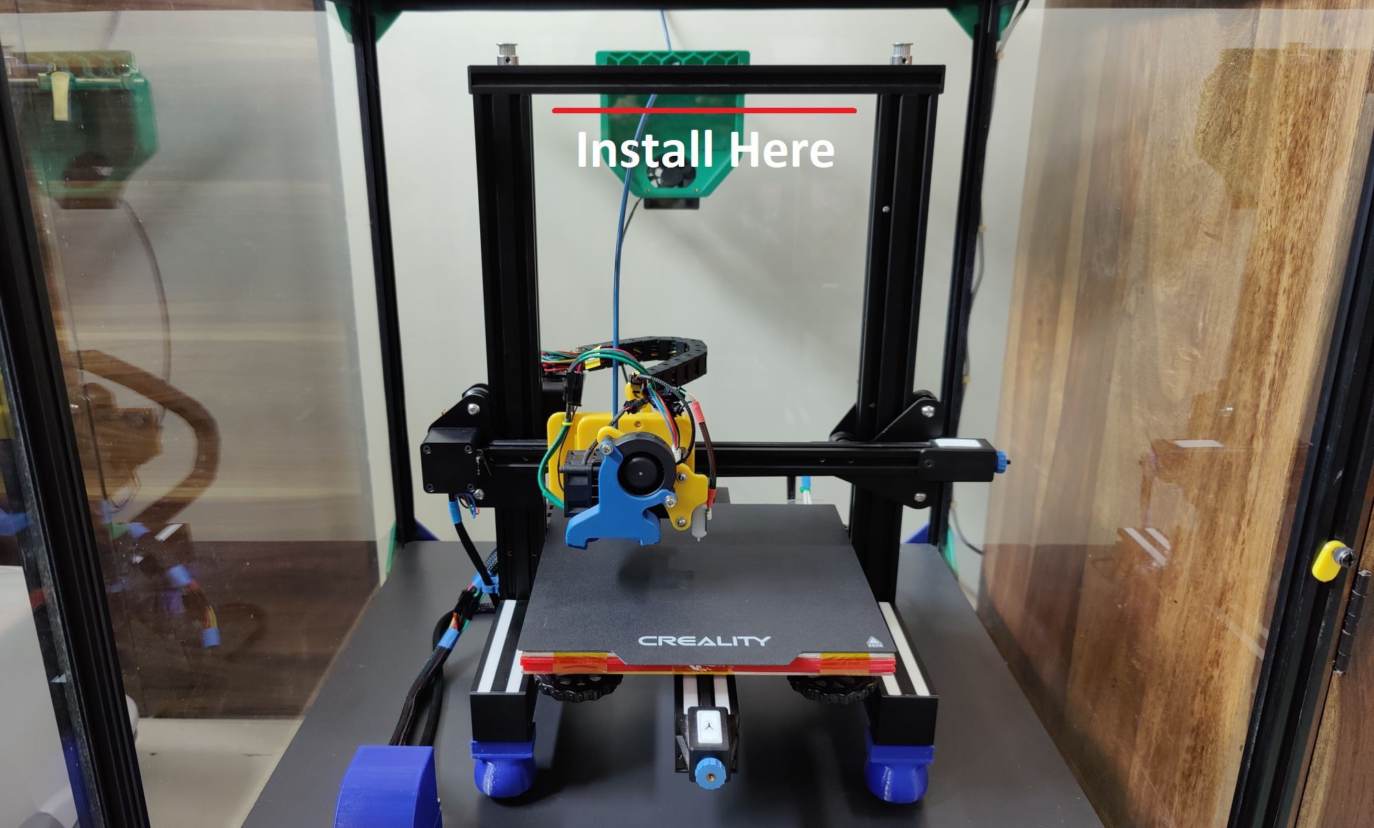 Расположение LED-ленты для установки.