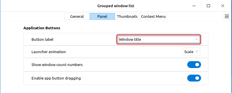 Измените опцию 