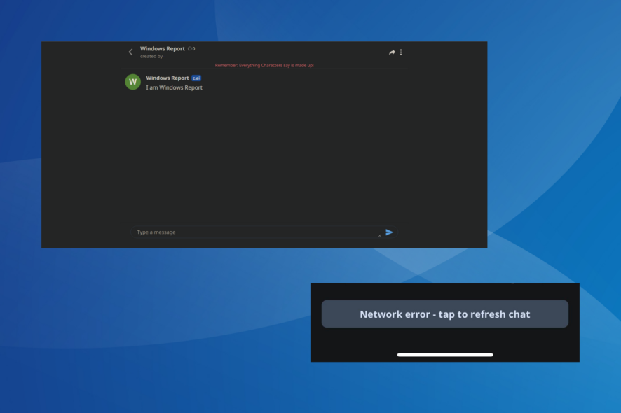 Как исправить Network error в Character AI