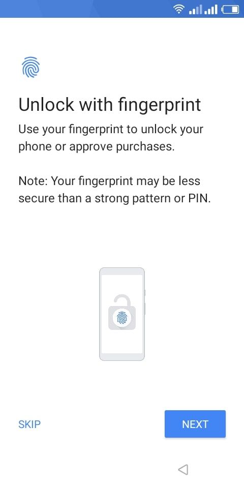 Unlock phone with fingerprint