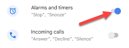 Включите нужные переключатели Quick Phrases
