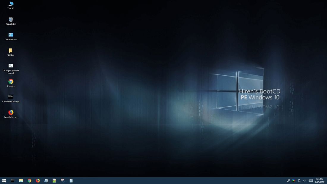 Загрузочный диск Windows PE (Hiren's Boot)