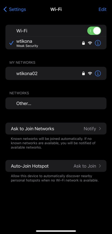 Посмотреть и удалить пароли Wi‑Fi на iPhone (iOS 16)