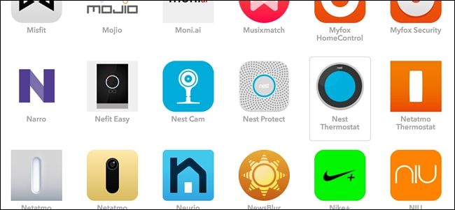 Поиск и выбор Nest Thermostat на IFTTT