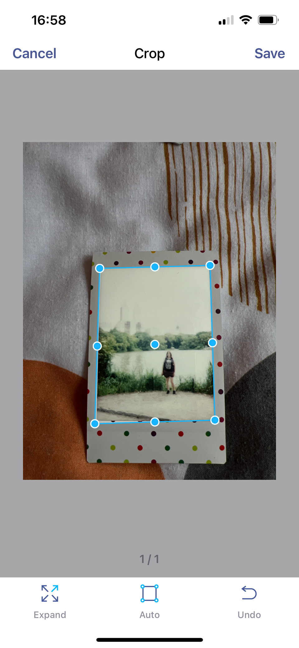 iScanner поля для обрезки