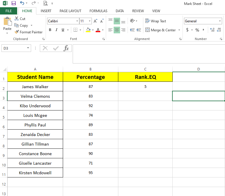 Rank-Calculation-with-RANK.EQ-Function