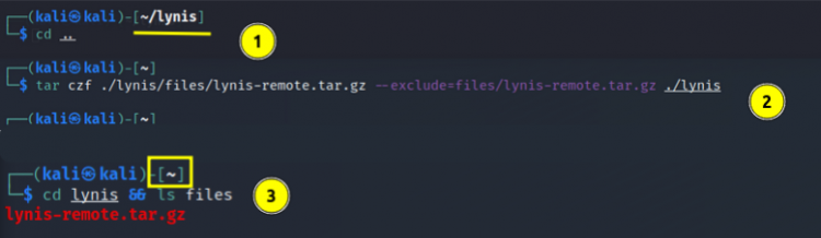Проверка наличия архива lynis-remote.tar.gz в каталоге files