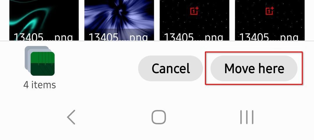 Перенос файлов в папку на USB‑флешке