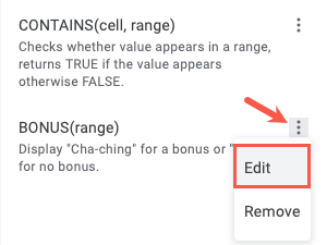 Edit a Named Function