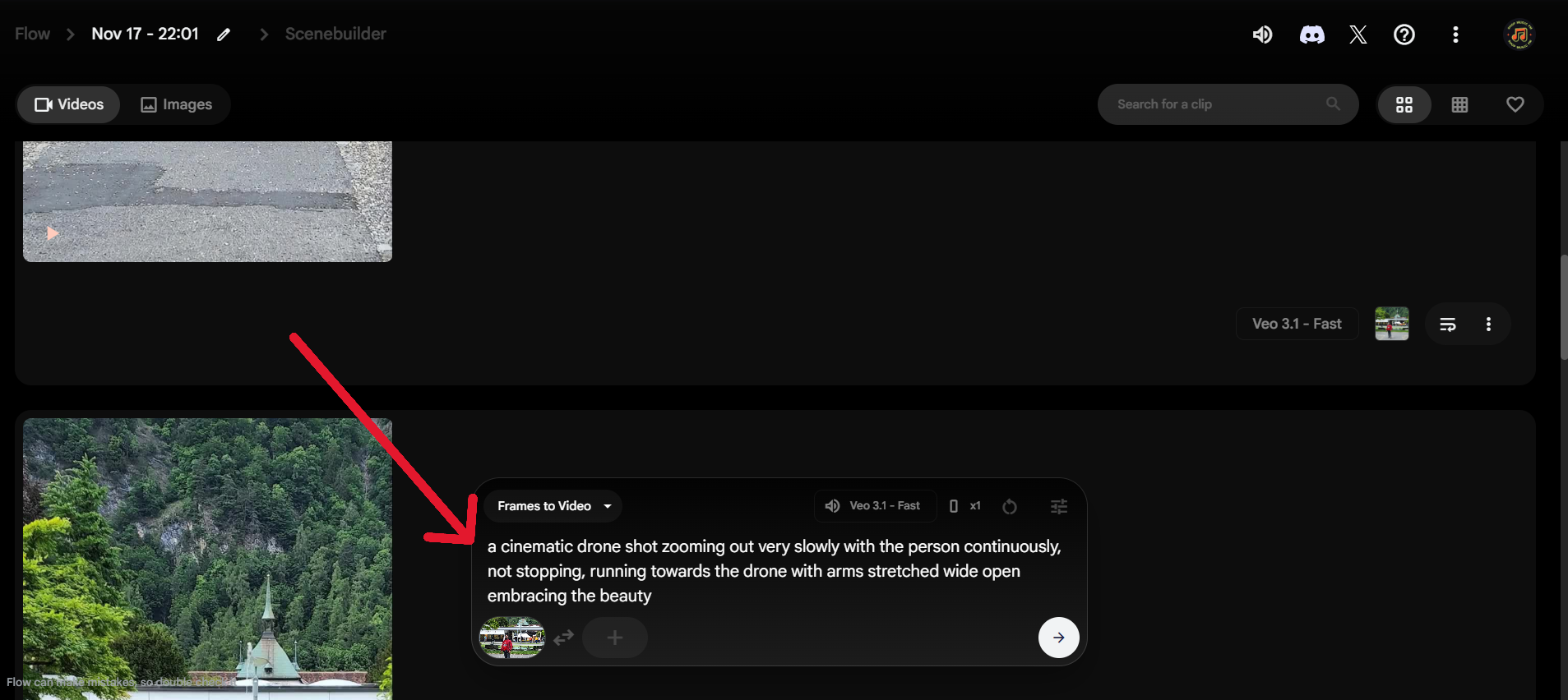Промпт для создания фейкового кадра дрона