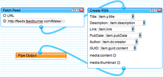 Создание нового RSS из выбранных полей