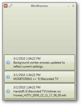Процесс конвертации .wtv в .dvr-ms