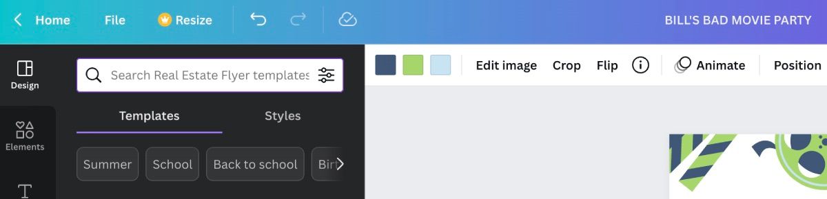 Кнопки отмены и повтора действий в интерфейсе Canva