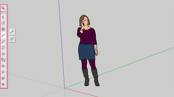Панель инструментов SketchUp