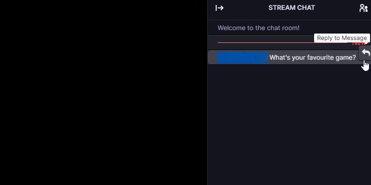 Инициирование цепочки ответов в чате Twitch